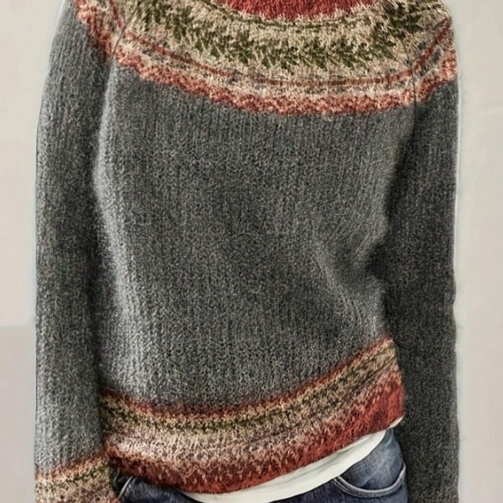 Long-Sleeved Knitted Pullover  MAKE OFFER